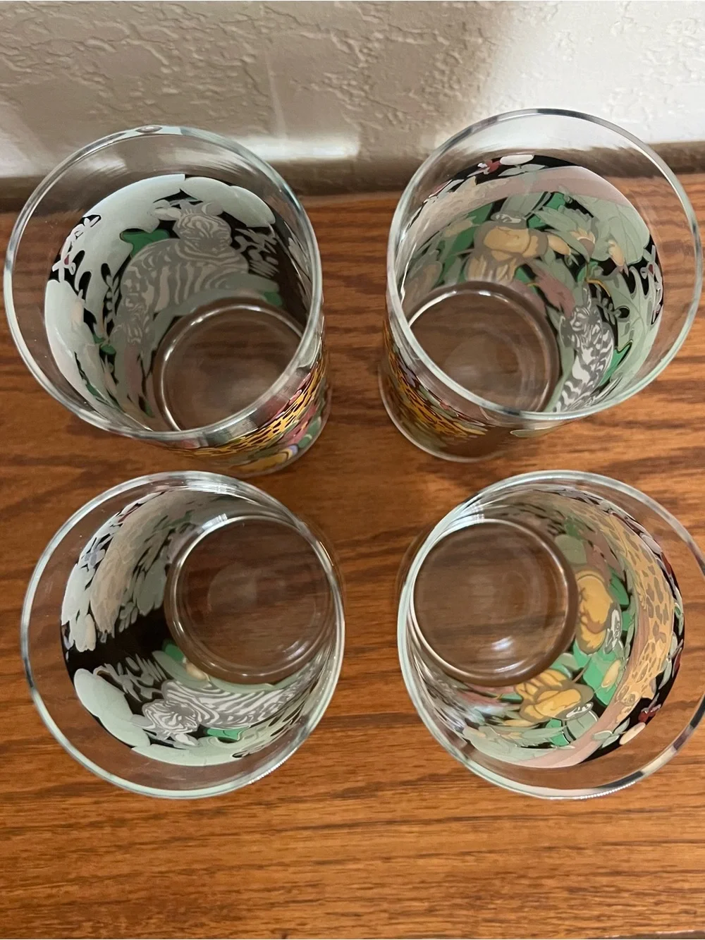 Rare Vintage 12 Oz Rain Forest Highball Glasses By: Vitromaster